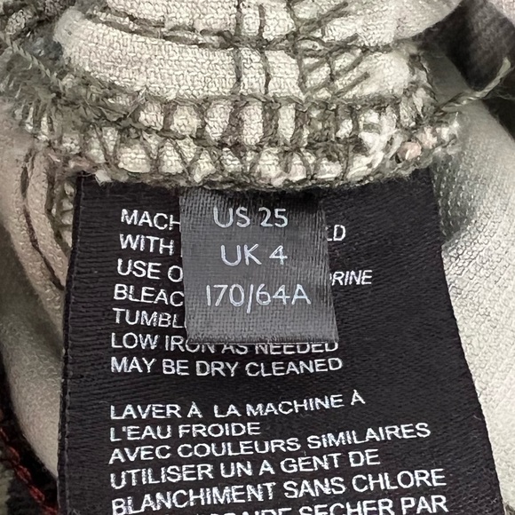 PILCRO, Anthropologie Size 25 Mini Corduroy, Cropped Pants, NWT, Green/ Brown ❣️ - Picture 12 of 14